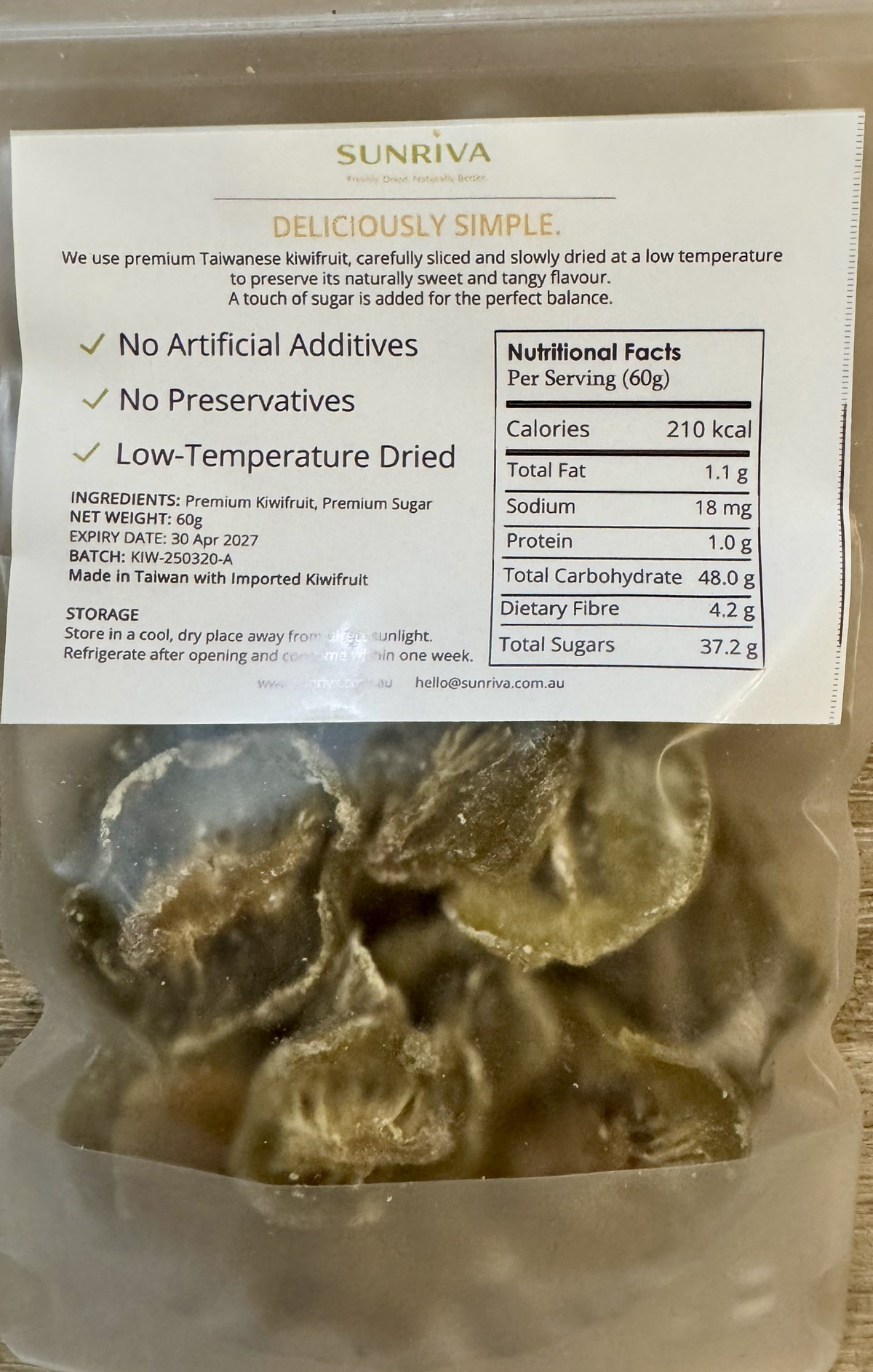 Fresh Dried Kiwifruit