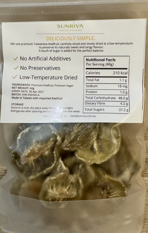 Fresh Dried Kiwifruit