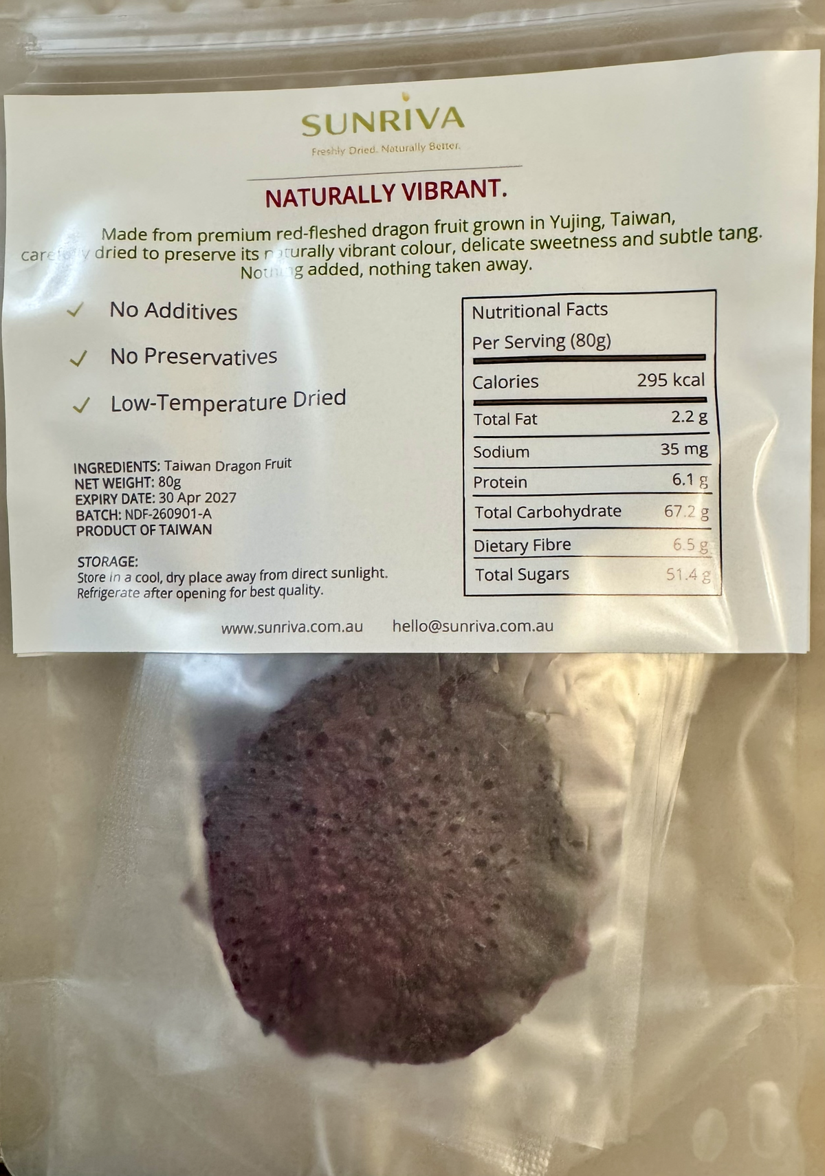 No Added Sugar Dragon Fruit